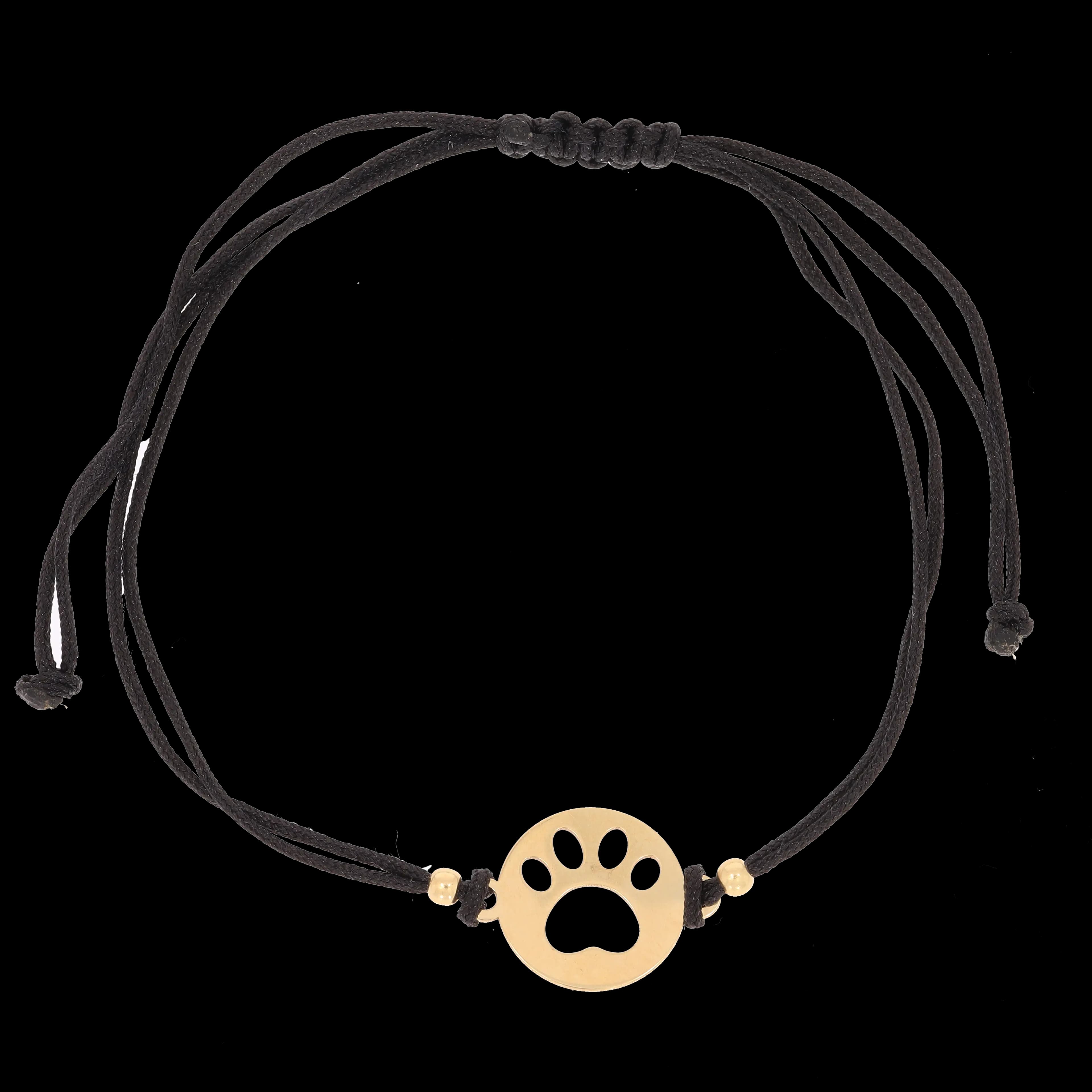 Bransoletka sznurkowa z łapką