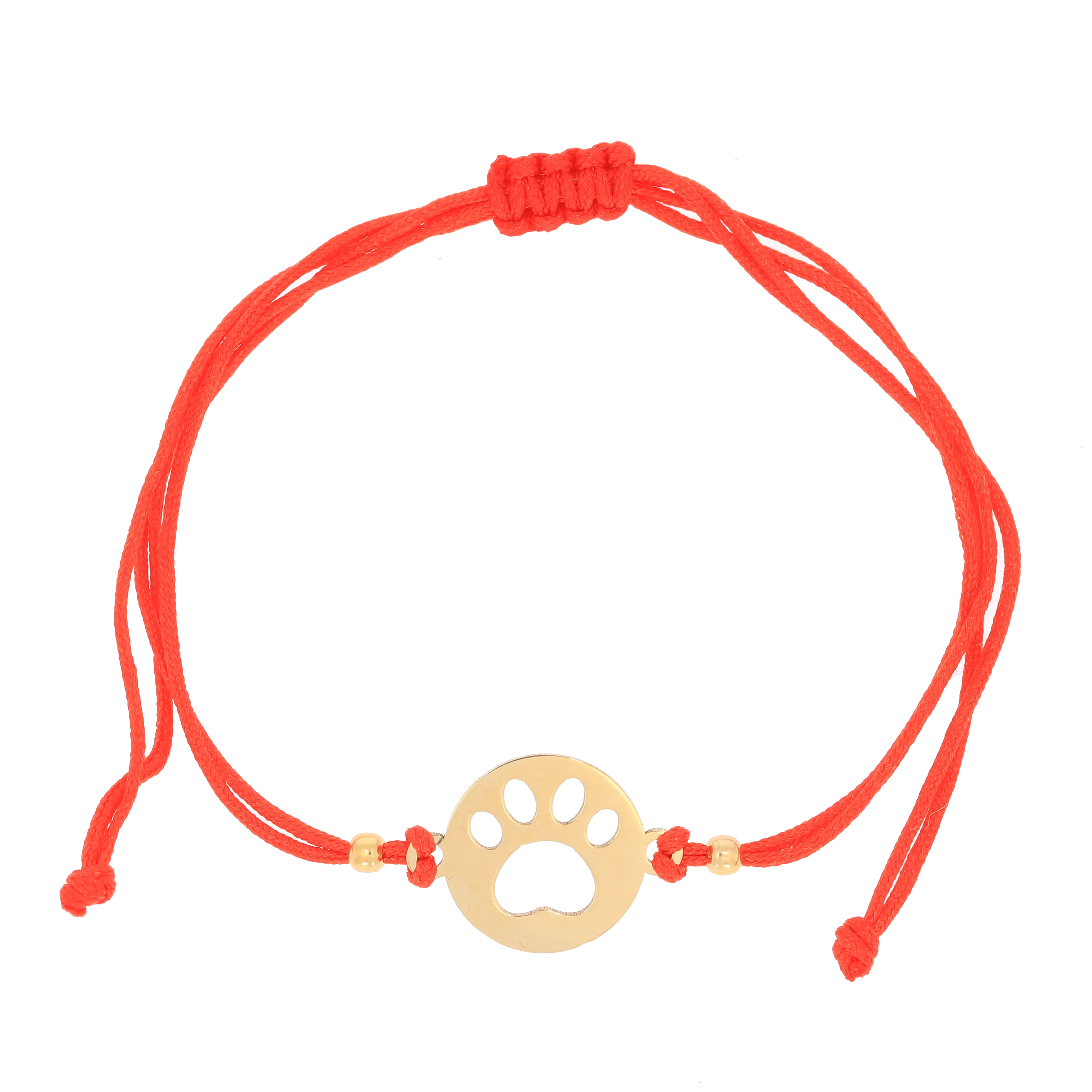 Bransoletka sznurkowa z łapką