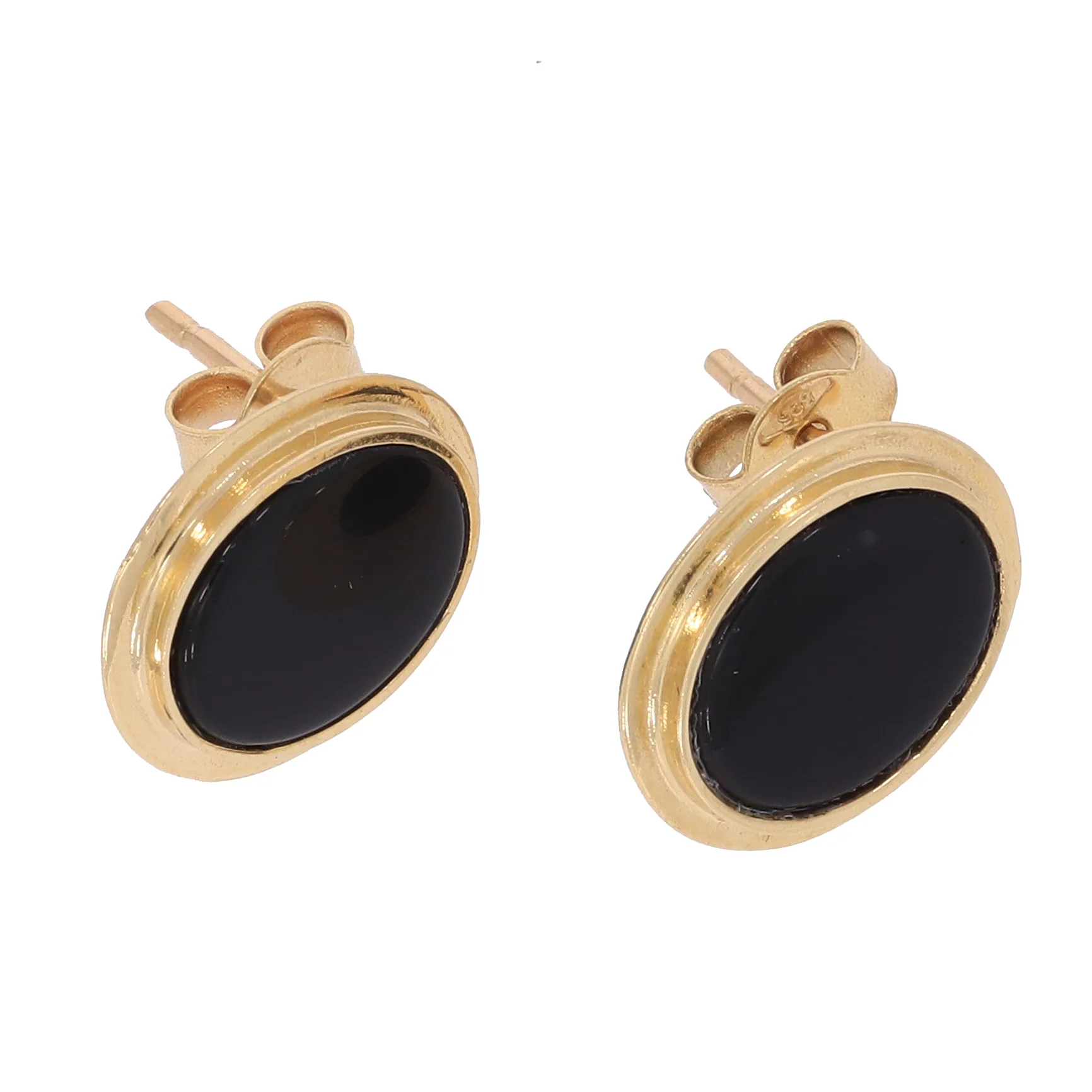 Kolczyki sztyfty z onyksem 13x11mm